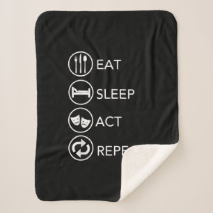 Cobertor Sherpa Comer Presente Repetitivo Ato de Sono