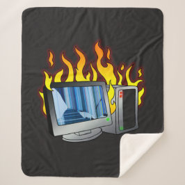 Cobertor Sherpa Computador Fogo Sherpa Blanket