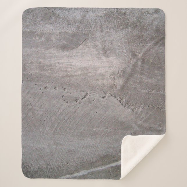 Cobertor Sherpa Concrete grey gray wall plaster (Frente)