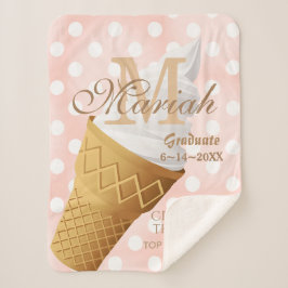 Cobertor Sherpa Cone de Sorvete Vanilla Soft Serve