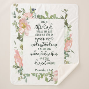 Cobertor Sherpa Confie no Lorde Flóral