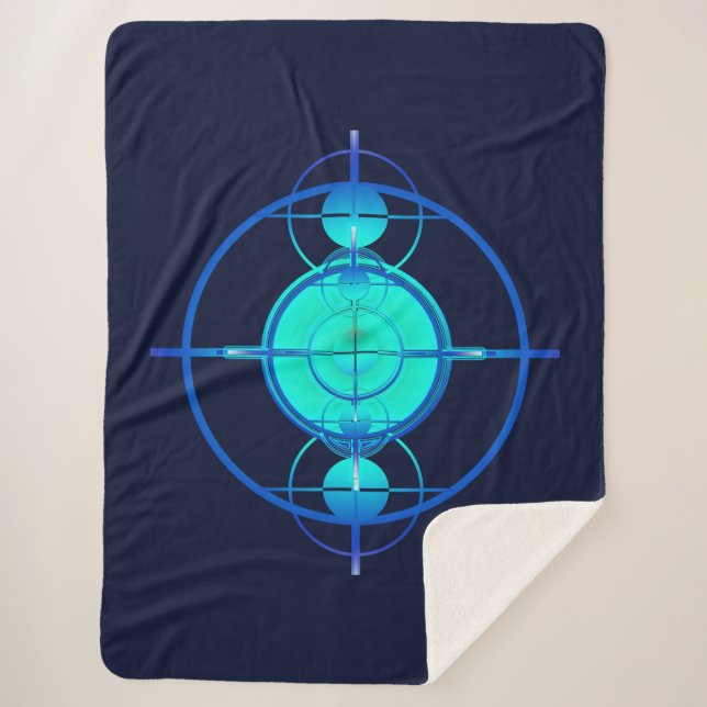 Cobertor Sherpa Connected Minds (Night Version) (Frente)