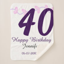 convite de 40º aniversário adicionar nome data ano