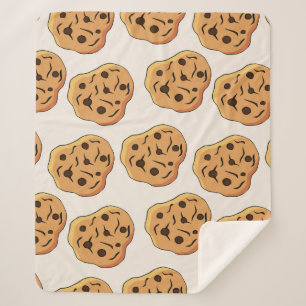Cobertor Sherpa Cookies Vintage padrão perfeito. ídolo desenhado