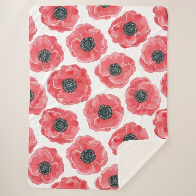 Cobertor Sherpa Cor d'água do papo (Frente)