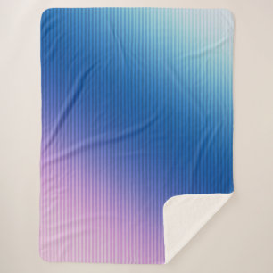 Cobertor Sherpa Cor-de-rosa, rosa, listras, ombre, gradiente rosa