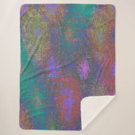 Cobertor Sherpa Cor do brilho liso, mancha envelhecida