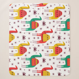 Cobertor Sherpa Cor plana do camelo, padrão decorativo.
