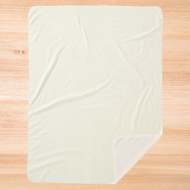 Cobertor Sherpa Cor Sólida do Marfim (Criador carregado)