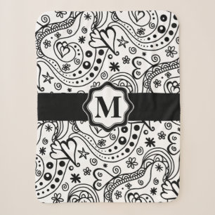 Cobertor Sherpa Corações personalizados na moda e teste padrão 