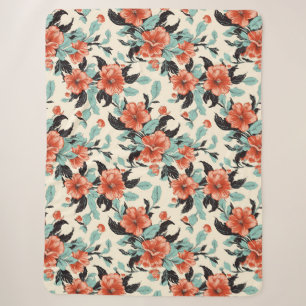 Cobertor Sherpa Coral Garden
