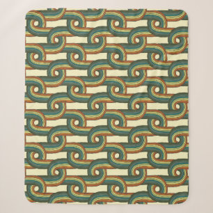 Cobertor Sherpa Cores de malha: padrão uniforme desenhado à mão.