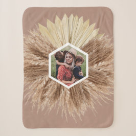 Cobertor Sherpa Cores Neutras Quentes Rústicas Fotos Personalizada