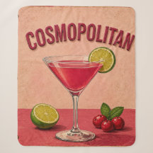 Cosmopolitan Cocktail Pink Martini Bar Decor 