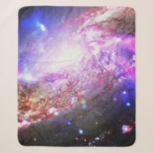 Cobertor Sherpa Cosmos coloridos
