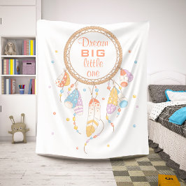 Cobertor Sherpa Cotação Tribal Boho Dreamcatcher