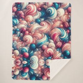 Cobertor Sherpa Cotton Candy Bubblegum