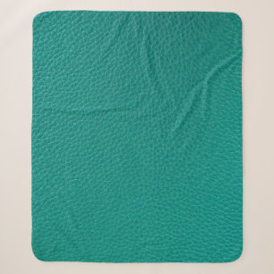 Cobertor Sherpa Couro Aquamarino: Textura de Cobra fascinável.