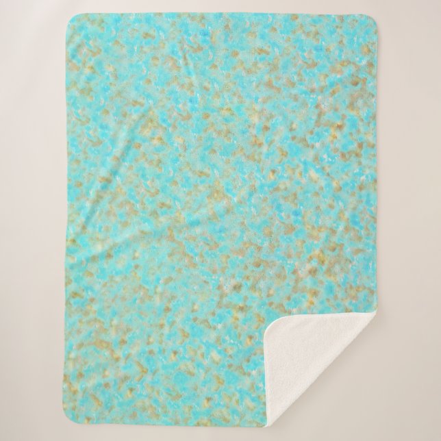 Cobertor Sherpa Cowhide Sky (Frente)