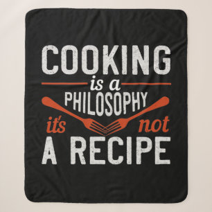 Cobertor Sherpa Cozinhar É Filosofia Não É Receita