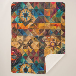 Cobertor Sherpa Cozy Aqua "Artéria Herdada" Plush Sherpa Blanke