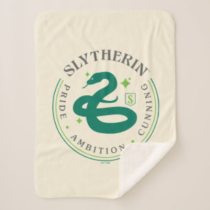 Cobertor Sherpa CRACHÁ de Orgulho Cobra Verde SLYTHERIN™