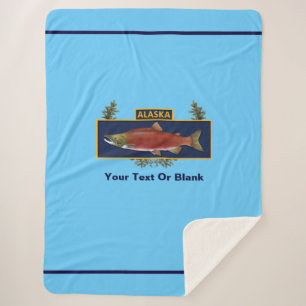 Cobertor Sherpa Crachá de pescadores do Alaska Combate