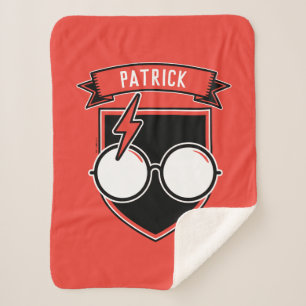 Cobertor Sherpa Crachá HARRY POTTER™ Personalizado
