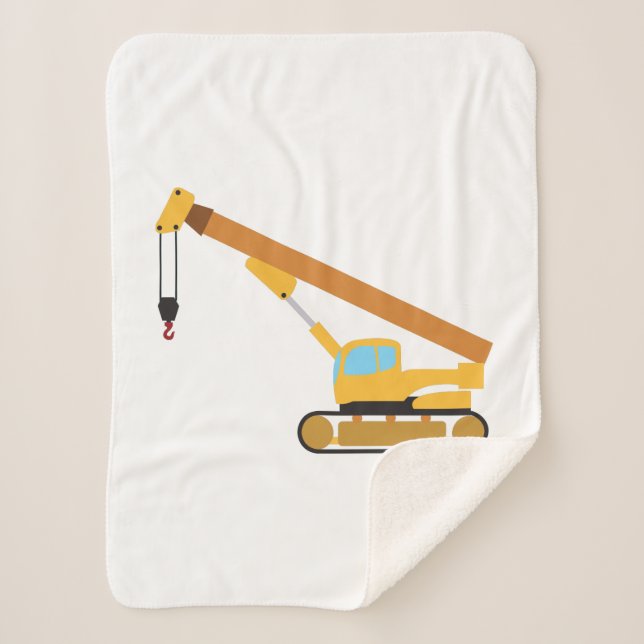 Cobertor Sherpa Crane Construction Truck (Frente)