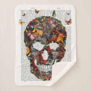 Cobertor Sherpa Crânio da borboleta