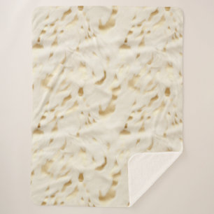 Cobertor Sherpa Creme Dourado Cowhide