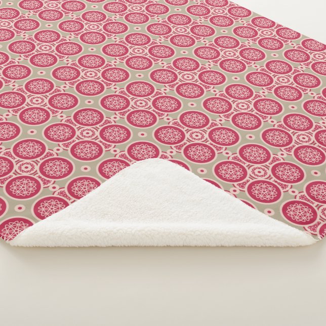 Cobertor Sherpa Crescimento nuclear - magenta no centeio - padrão  (3/4)