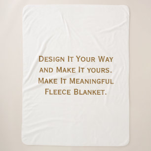 Cobertor Sherpa Crie seu Personalizado 30"x40"