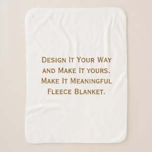 Cobertor Sherpa Crie seu Personalizado 30"x40"