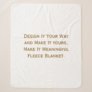 Cobertor Sherpa Crie seu Personalizado 50"x 60"
