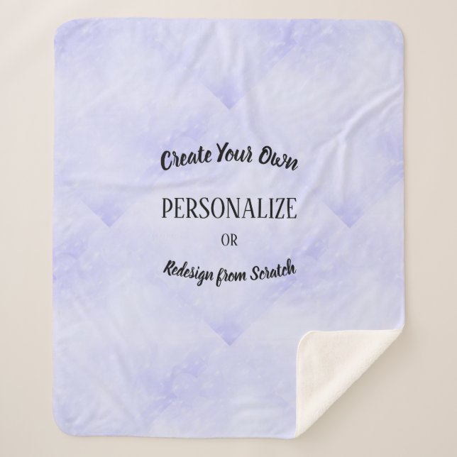 Cobertor Sherpa Crie seu próprio personalizado (Frente)