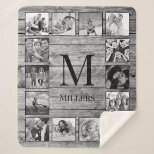 Cobertor Sherpa Crie seu quartel-general russo de colagem de fotos