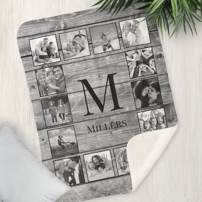 Cobertor Sherpa Crie seu quartel-general russo de colagem de fotos (Criador carregado)