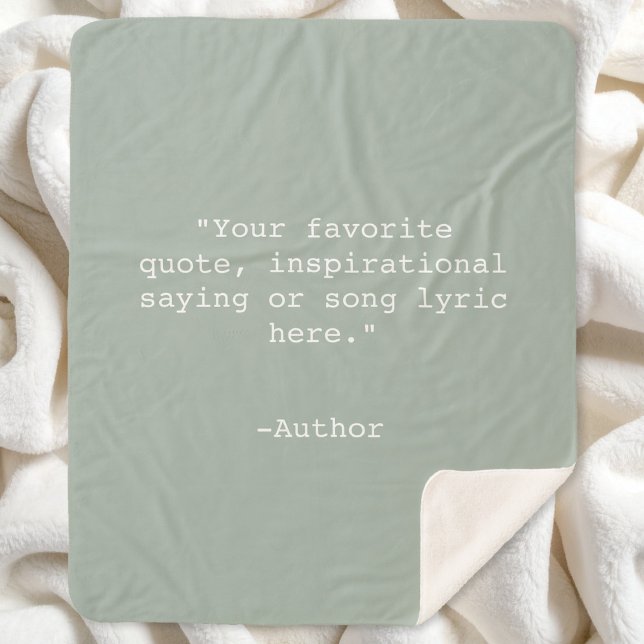 Cobertor Sherpa Crie sua própria cotação (Criador carregado)