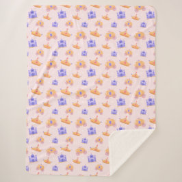 Cobertor Sherpa Crown & Carriage