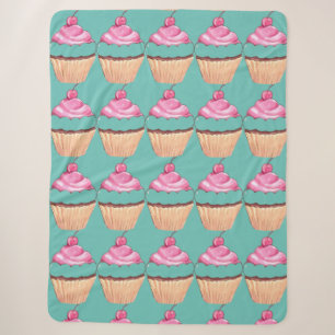 Cobertor Sherpa cupcakes Sherpa Blanket