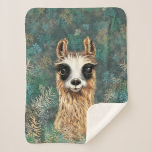 Cobertor Sherpa Curioso Baby Llama - Cute