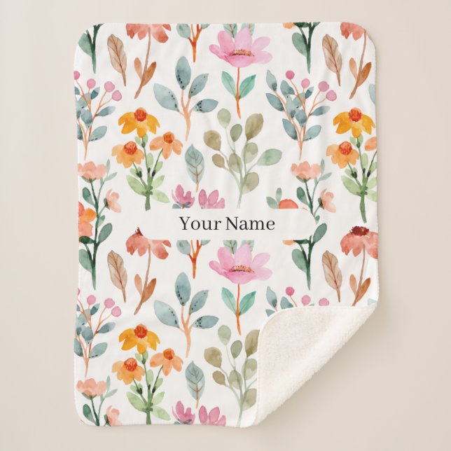 Cobertor Sherpa Custom Cozy Sherpa Blanket (Frente)