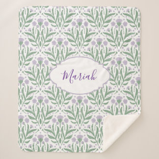 Cobertor Sherpa Custom sherpa baby blanket with personalized name.