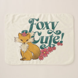 Cobertor Sherpa Cuta Foxy com Flores