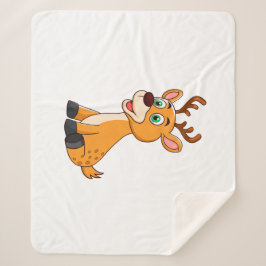 Cobertor Sherpa Cute Deer