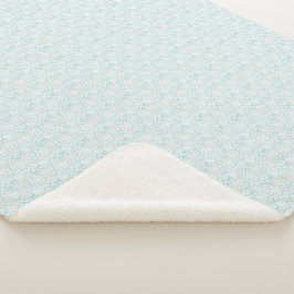 Cobertor Sherpa Cute Easter Blue Polka Dot Sherpa Blanket