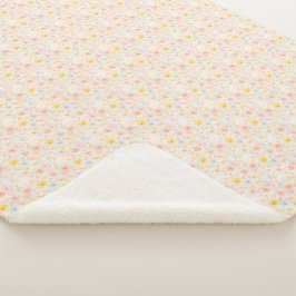 Cobertor Sherpa Cute Easter Pastel Florel Sherpa Blanket