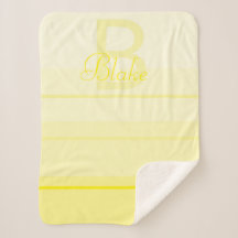 Cute Elegante Personalizado Bebê Amarelo Nome Mono