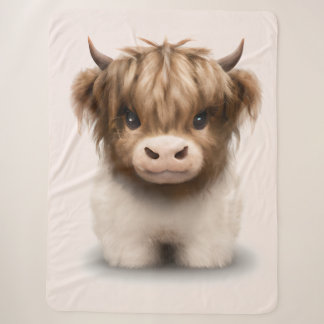 Cobertor Sherpa Cuzal Highlands Scottish Cow